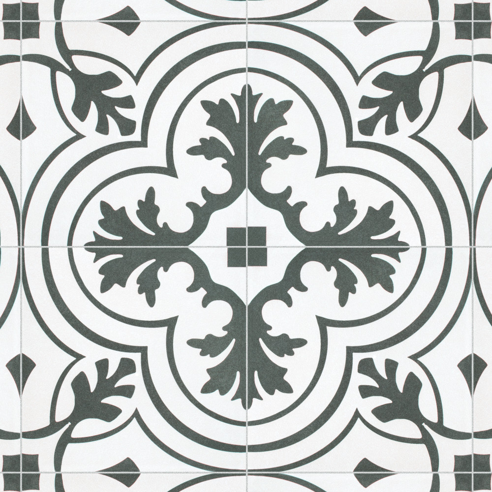 Twenties Vintage 7-3/4 in. x 7-3/4 in. Ceramic Floor and Wall Tile