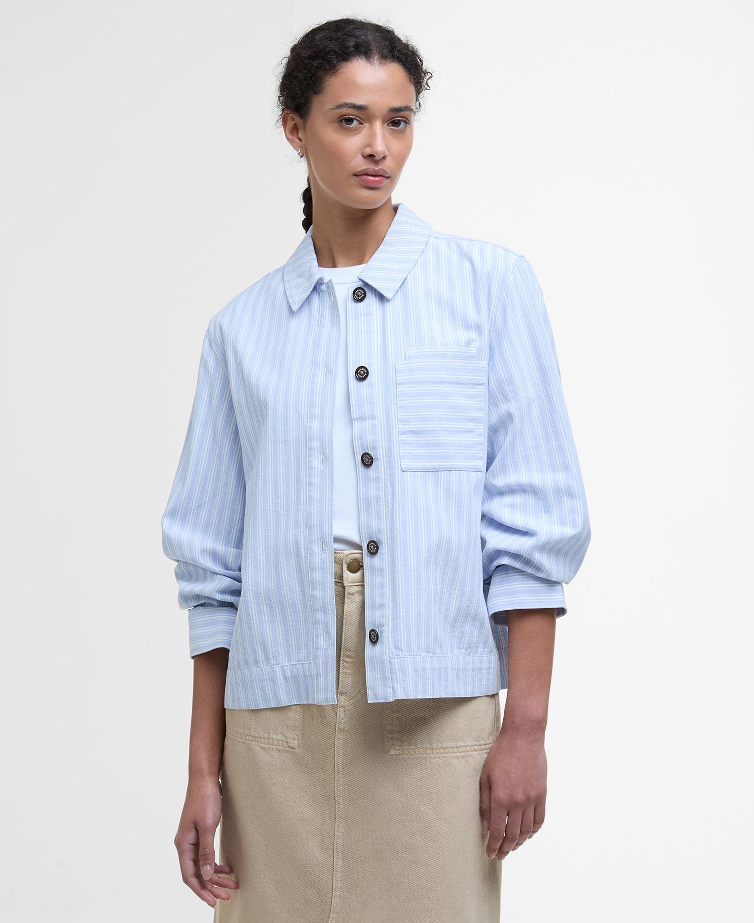 June Striped Overshirt image number 0
