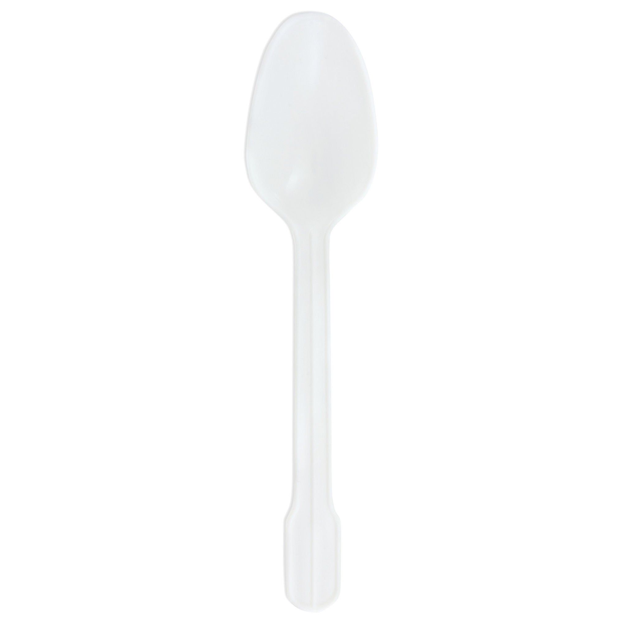 McKesson White Polypropylene Spoon