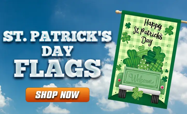 St. Patrick's Day Flags - Shop Now
