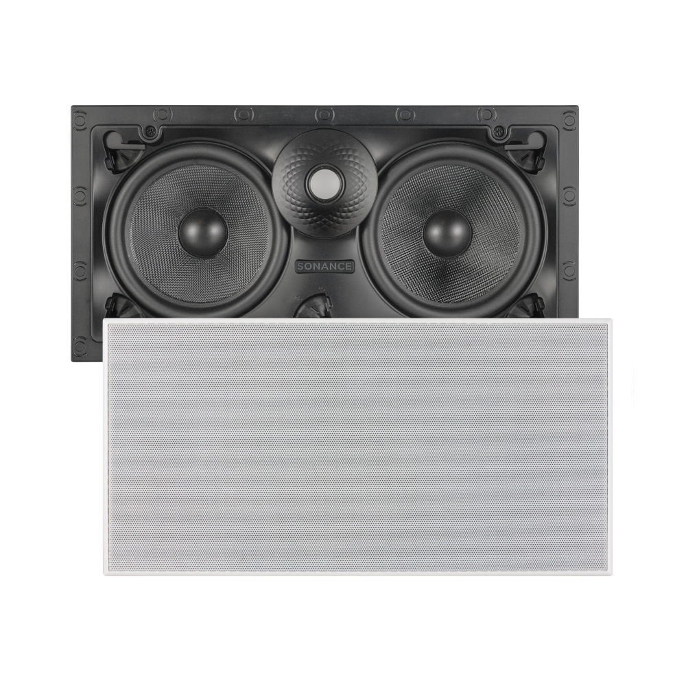 VX66 LCR RECTANGLE SPEAKER W/ WHITE MICRO TRIM GRILLE (1 EACH)