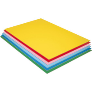 Foam Board, 6 Assorted Colors, Matte, 20" x 30", 12 Sheets