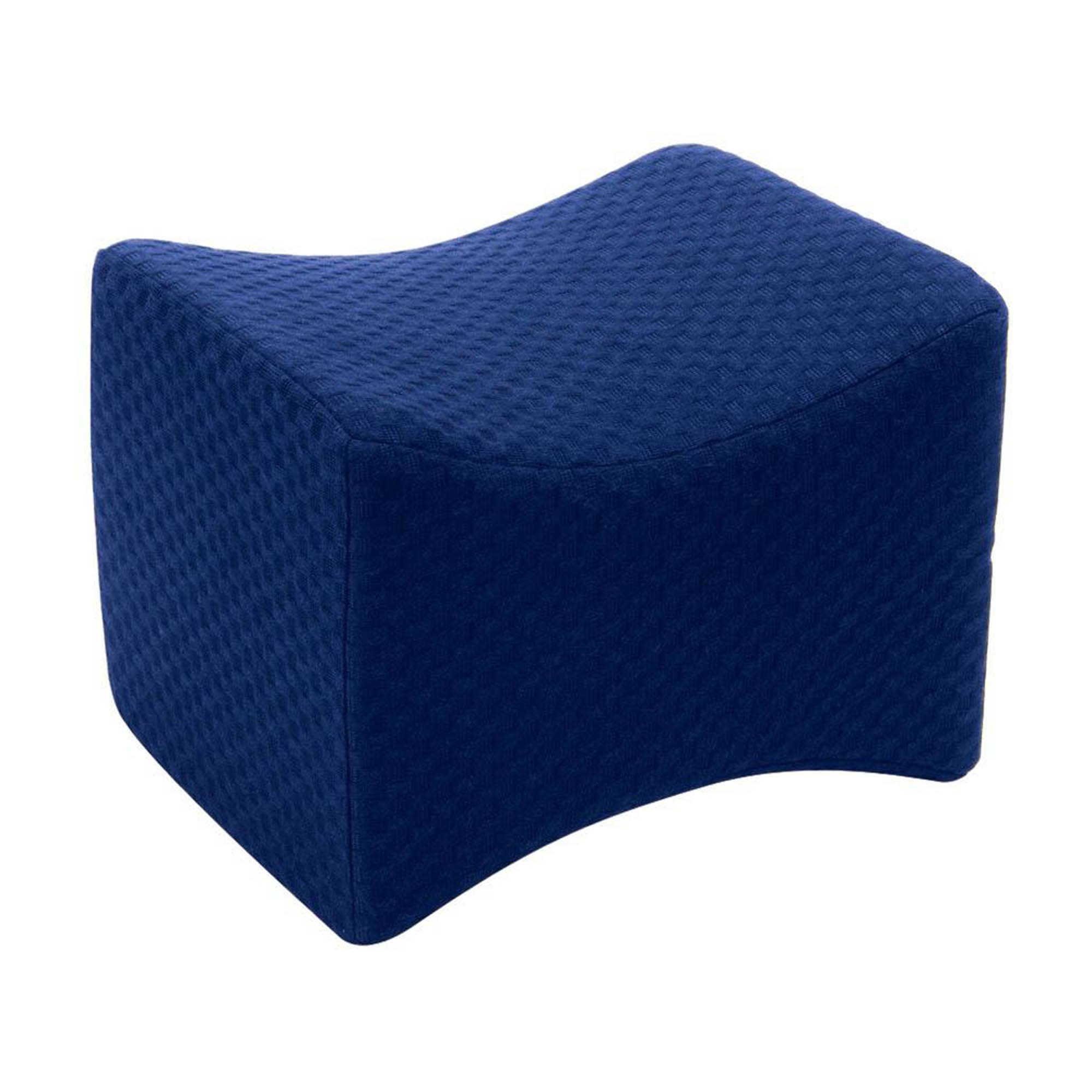Carex Knee Pillow , Memory Foam, 10.5 x 7.75 x 8 Inch, Dark Blue MK 797422