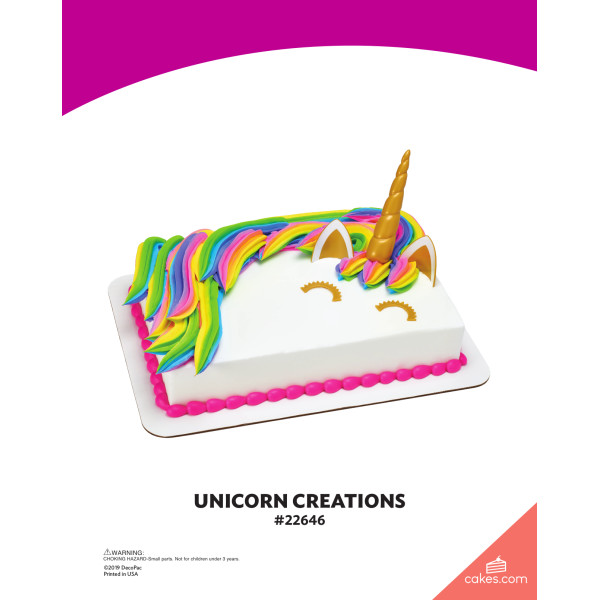 Unicorn Creations The Magic of Cakes® Icing Only Page