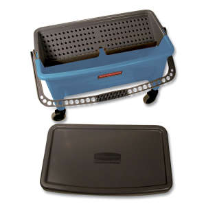 Rubbermaid Commercial, HYGEN, 24qt, Finish Bucket, Blue