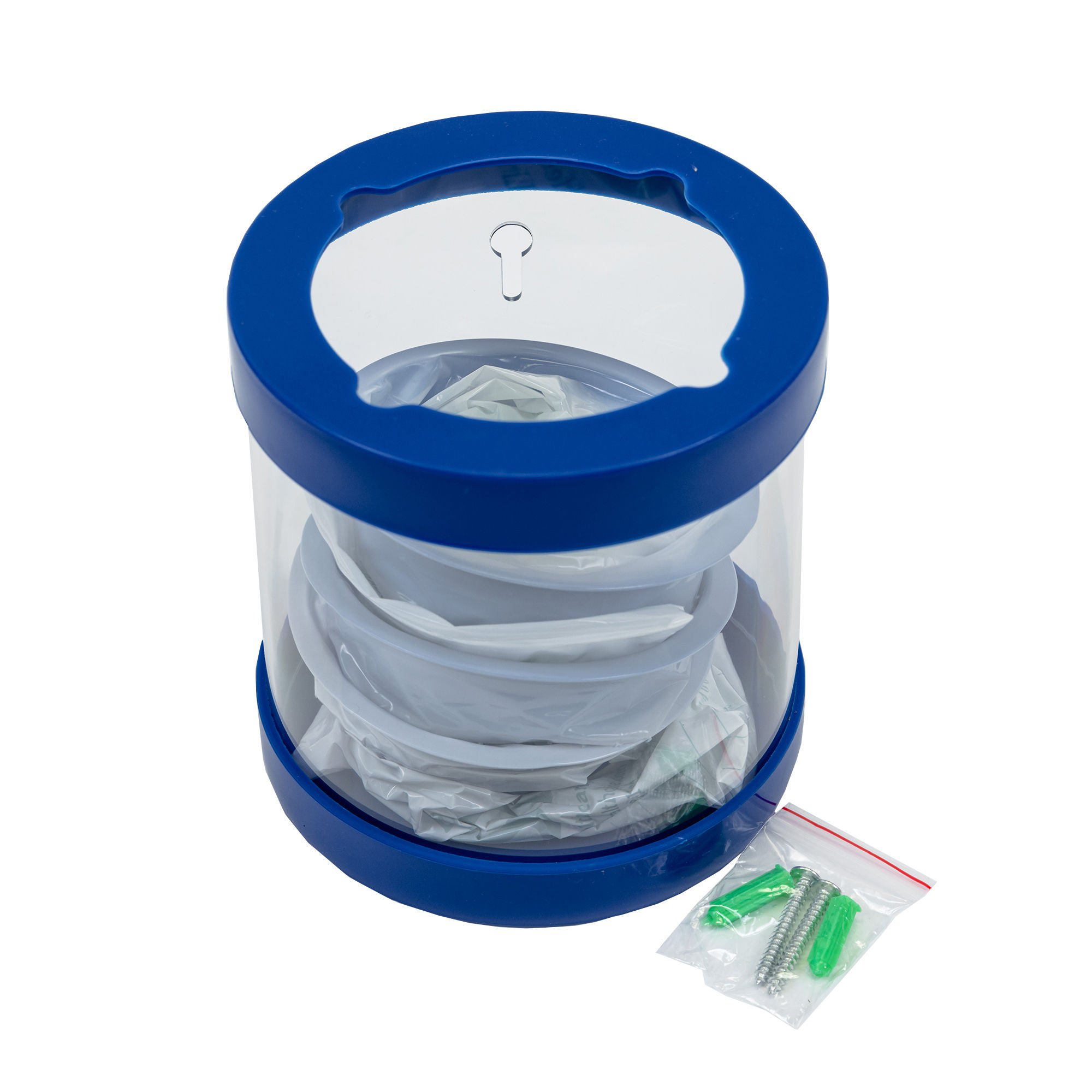 Emesis Bag Dispenser LSL Clear Plastic Manual Pull 25 Bag Capacity