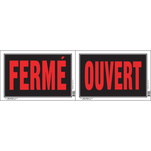 French Open / Closed Sign (8