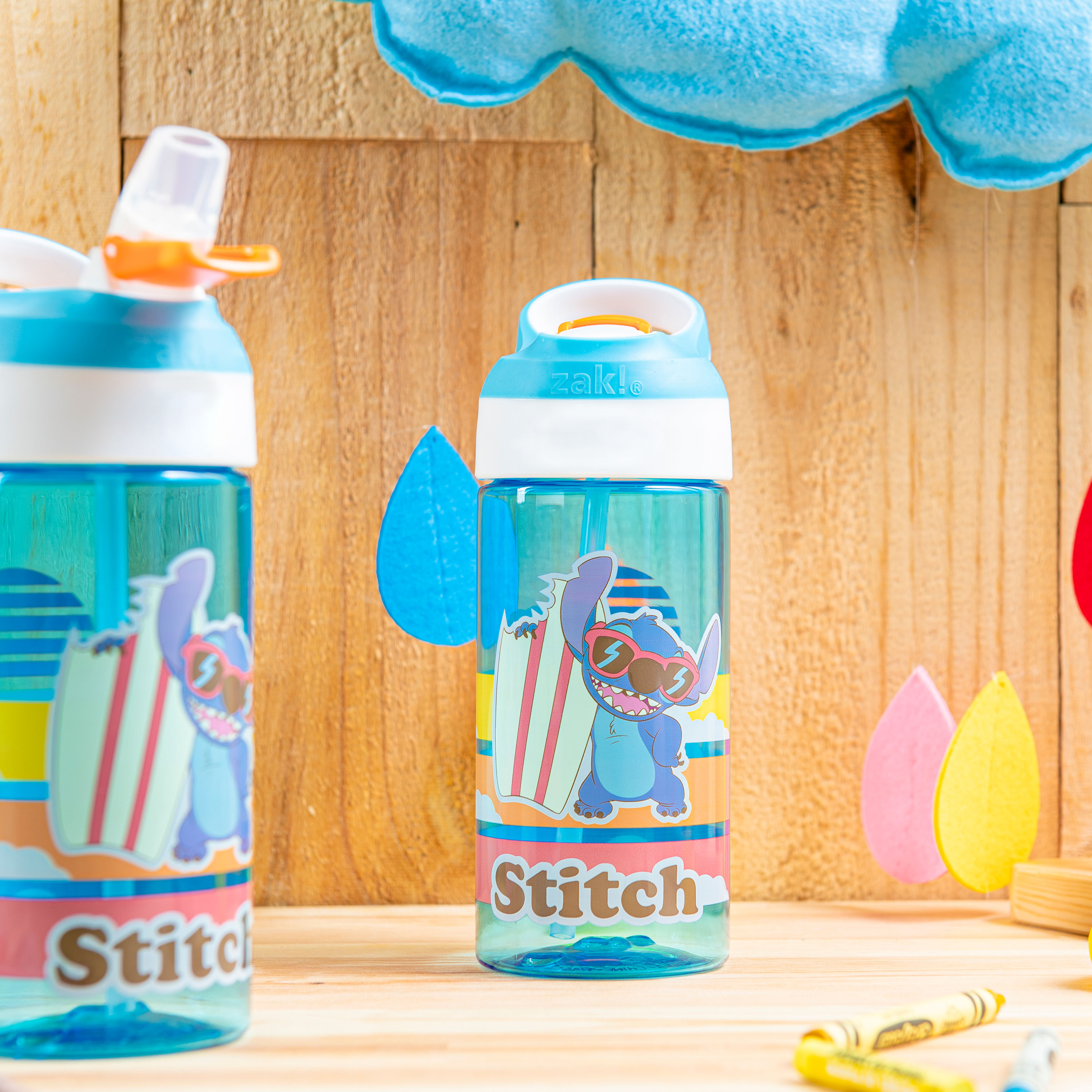 Disney 17.5 ounce Water Bottle, Lilo and Stitch, 2-piece set slideshow image 12