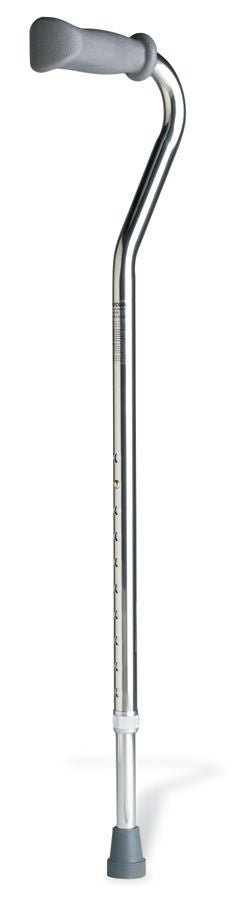 Medline CANE, ALUM OFFST HNDL ADJ 30-39" ADLT BLK