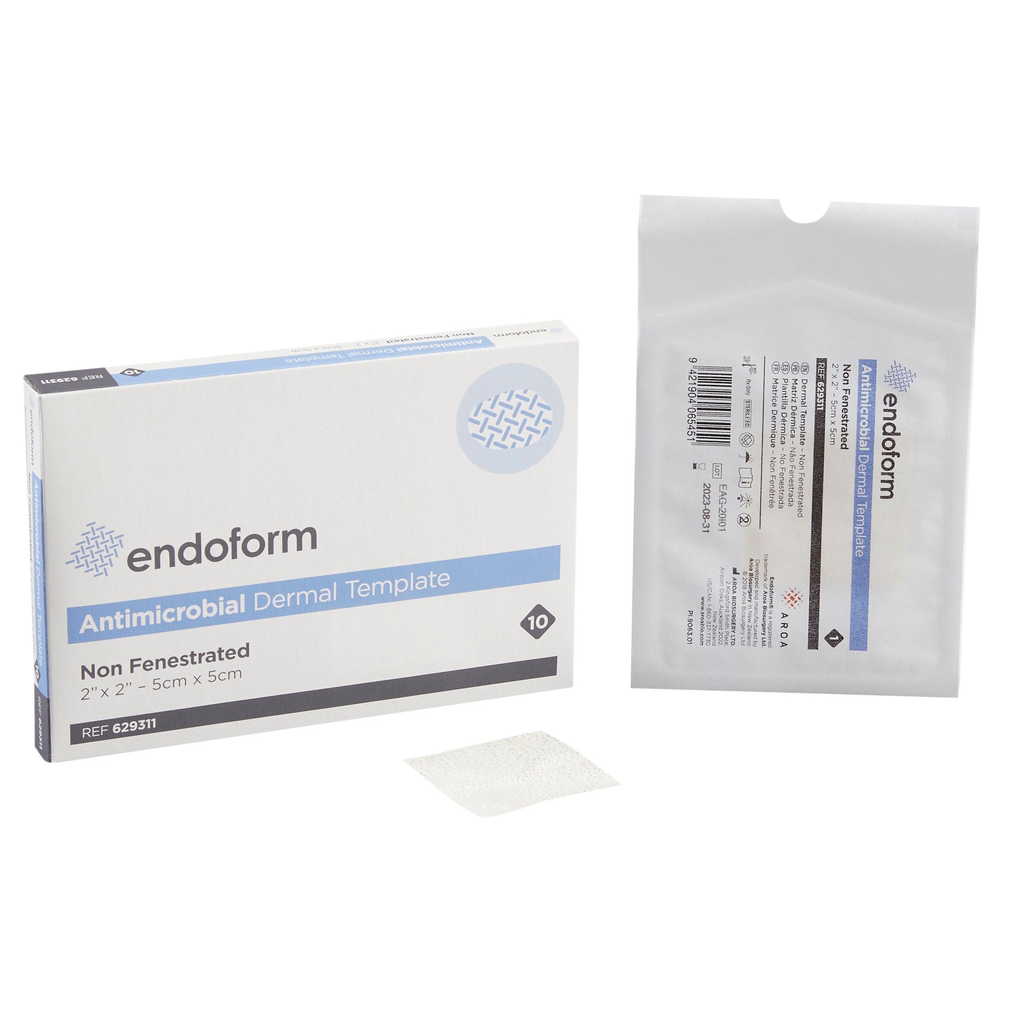 Aroa Biosurgery Inc DRESSING, WOUND ENDOFORM ANTIMNON-FENSTD 2"X2" (10/BX)