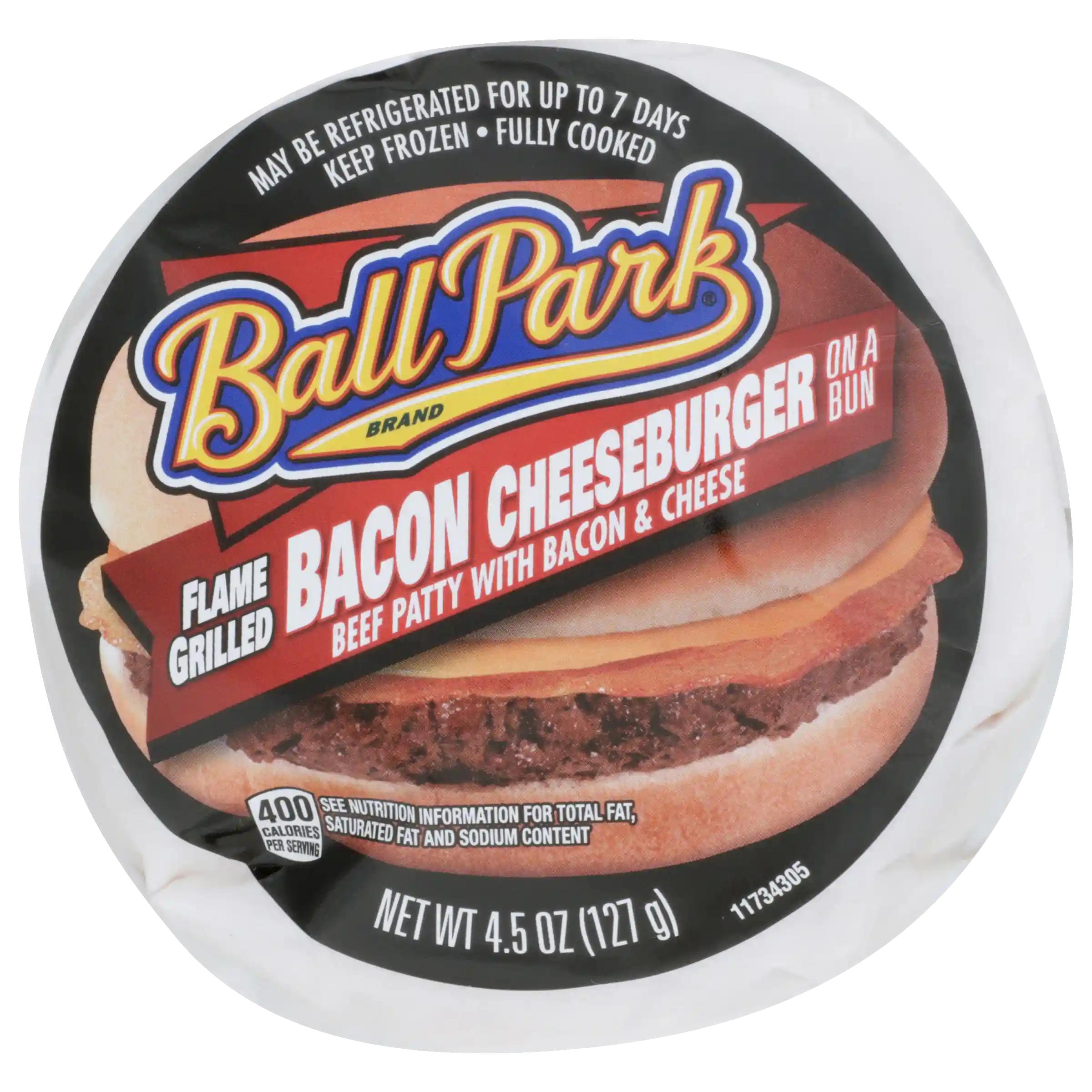 Ball Park® Butcher Wrapped Flame Grilled Bacon Cheeseburger on a Bun_image_3