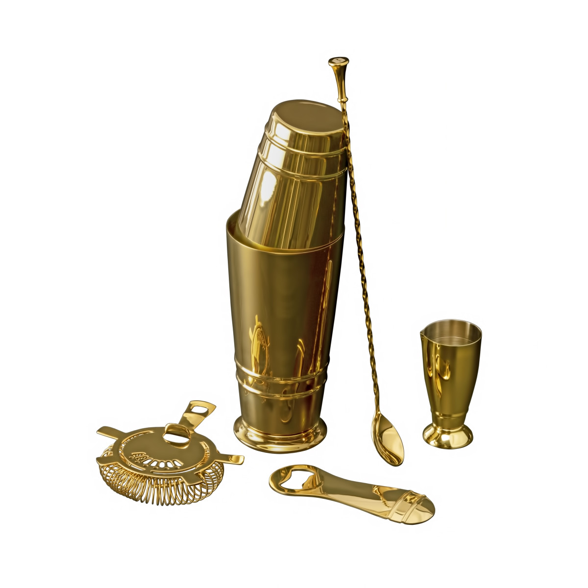 Signature Collection Gold Bartender Essentials Kit