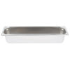 Half-long-size 4-inch-deep Super Pan V® stainless steel steam table pan