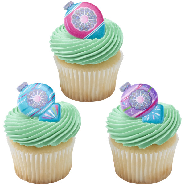 Christmas Bauble Cupcake Rings