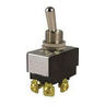 Bat Handle Type DPDT Toggle Switch With Screw Terminals, ON-ON Maintained Contact