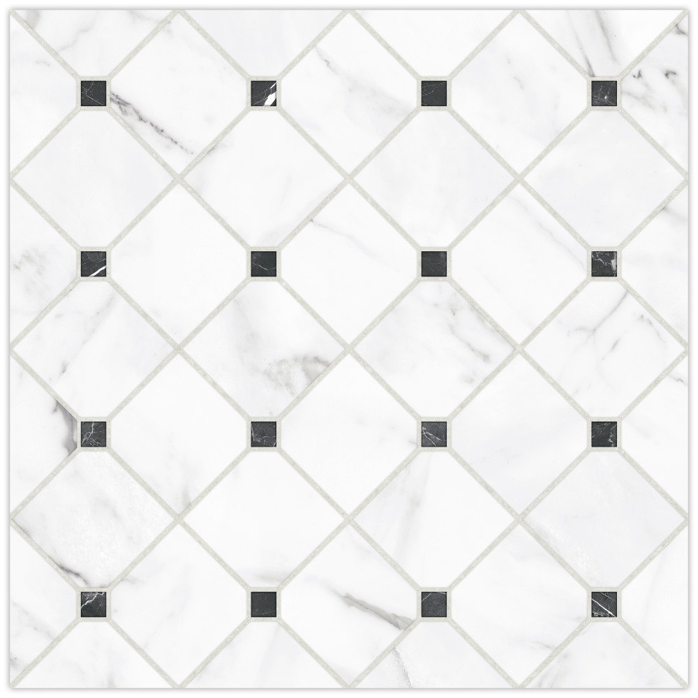 Tuscany Siena 17-3/8 in. x 17-3/8 in. Porcelain Floor and Wall Tile