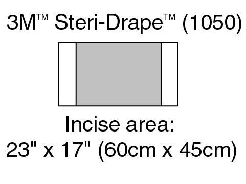 3M™ Steri-Drape™ Sterile Large Incise Surgical Drape, 17 x 23 Inch