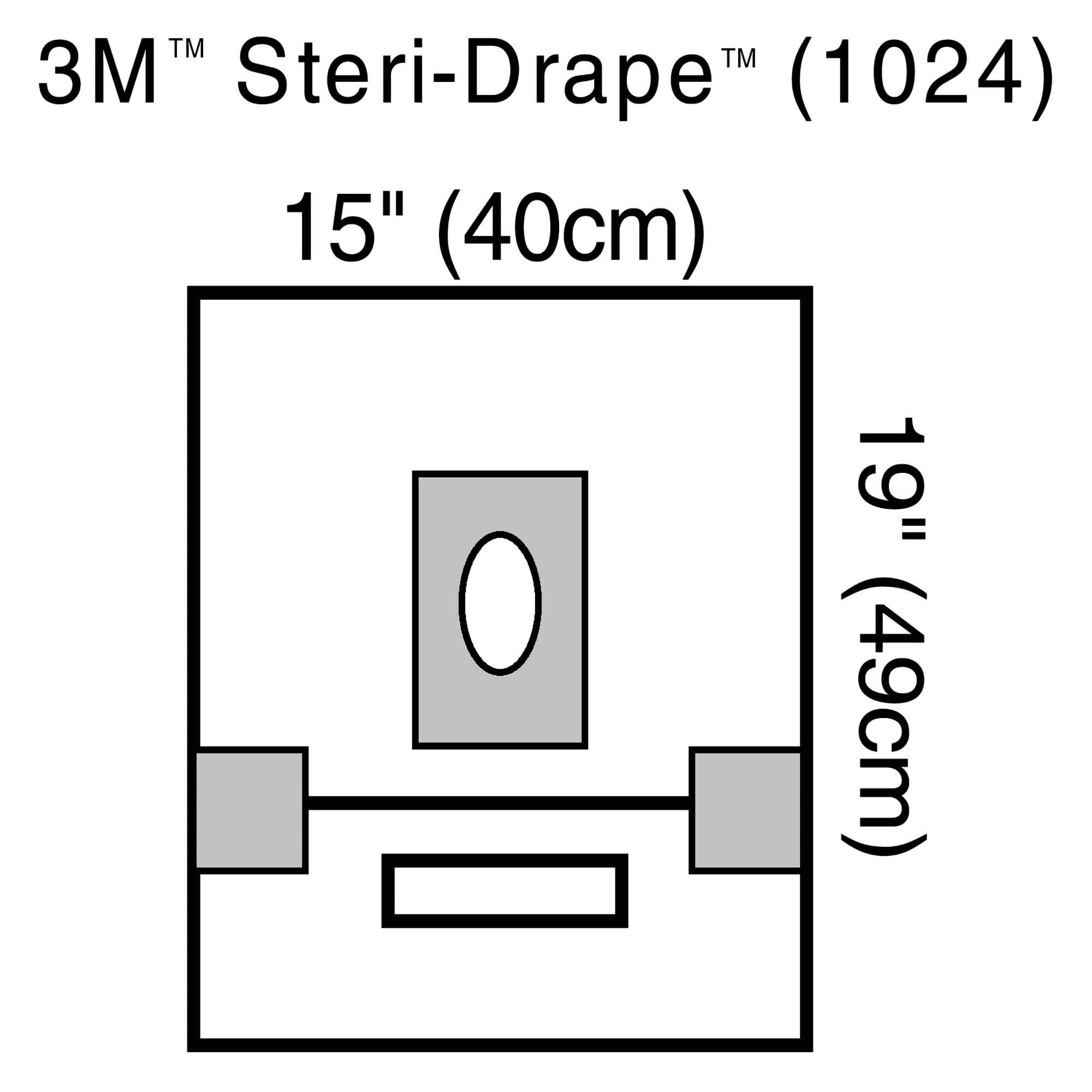 3M™ Steri-Drape™ Sterile Small Aperture EENT Drape, 15 x 19 Inch
