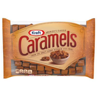 Kraft Kraft America's Classic Individually Wrapped Candy Caramels, 11 oz Bag