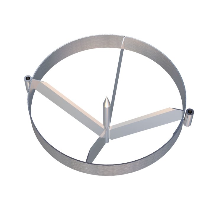 4-section-wedge interchangeable blade assembly for Wedgemaster™ II fruit and vegetable wedger