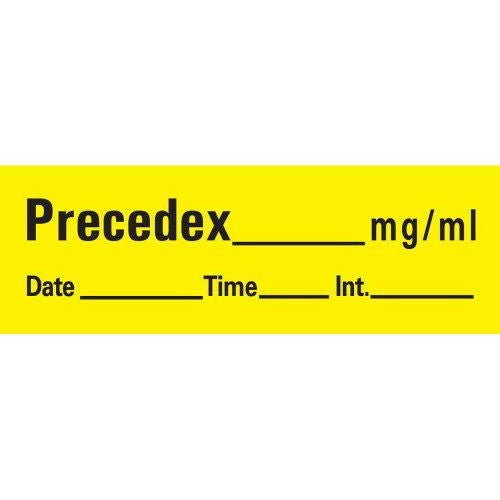 PDC Healthcare TAPE, ANES PRECEDEX YLW 1 1/2"X1/2"