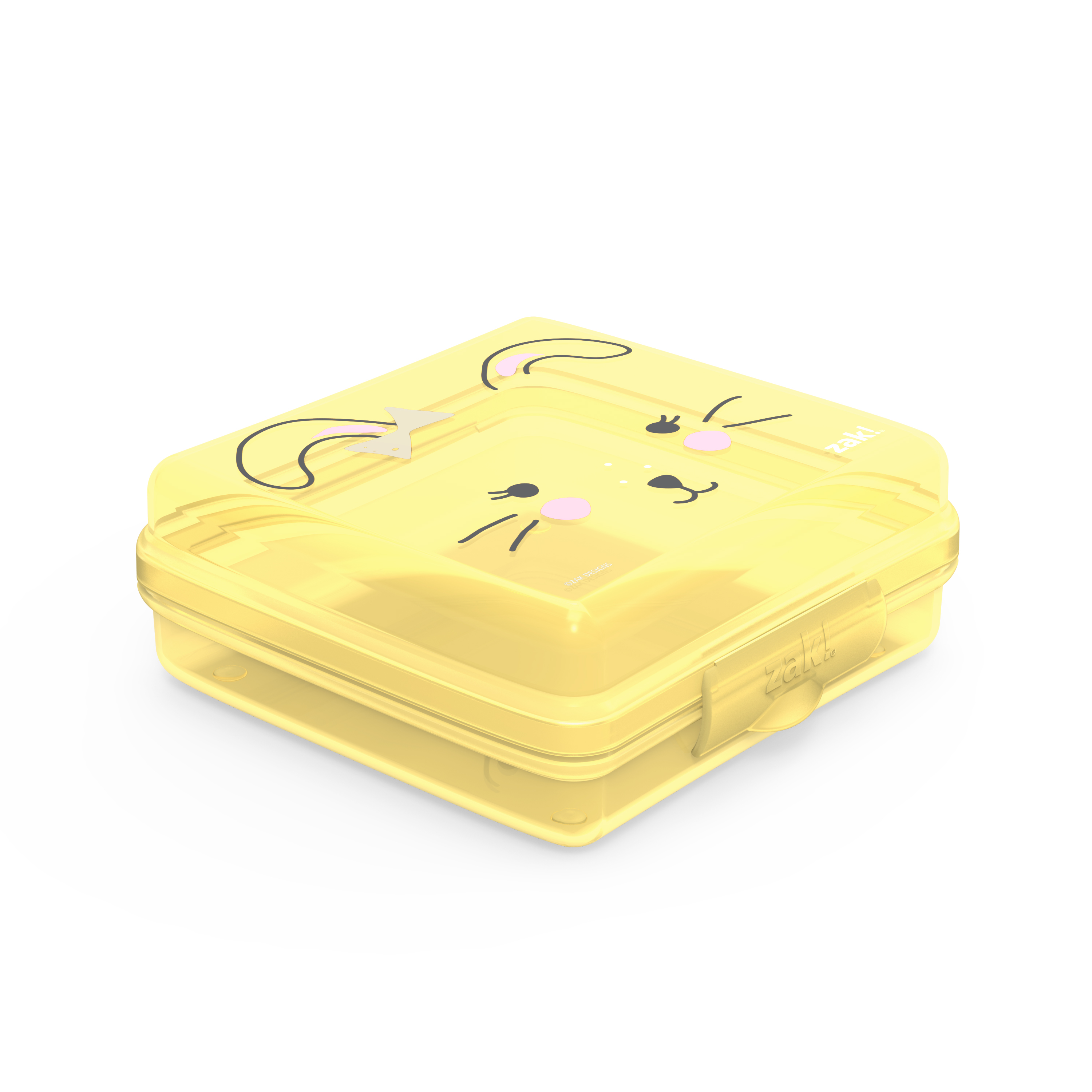 Soft Lines Reusable Hinged Food Container, Bunnies slideshow image 2 Soft Lines Reusable Hinged Food Container, Bunnies slideshow image 2