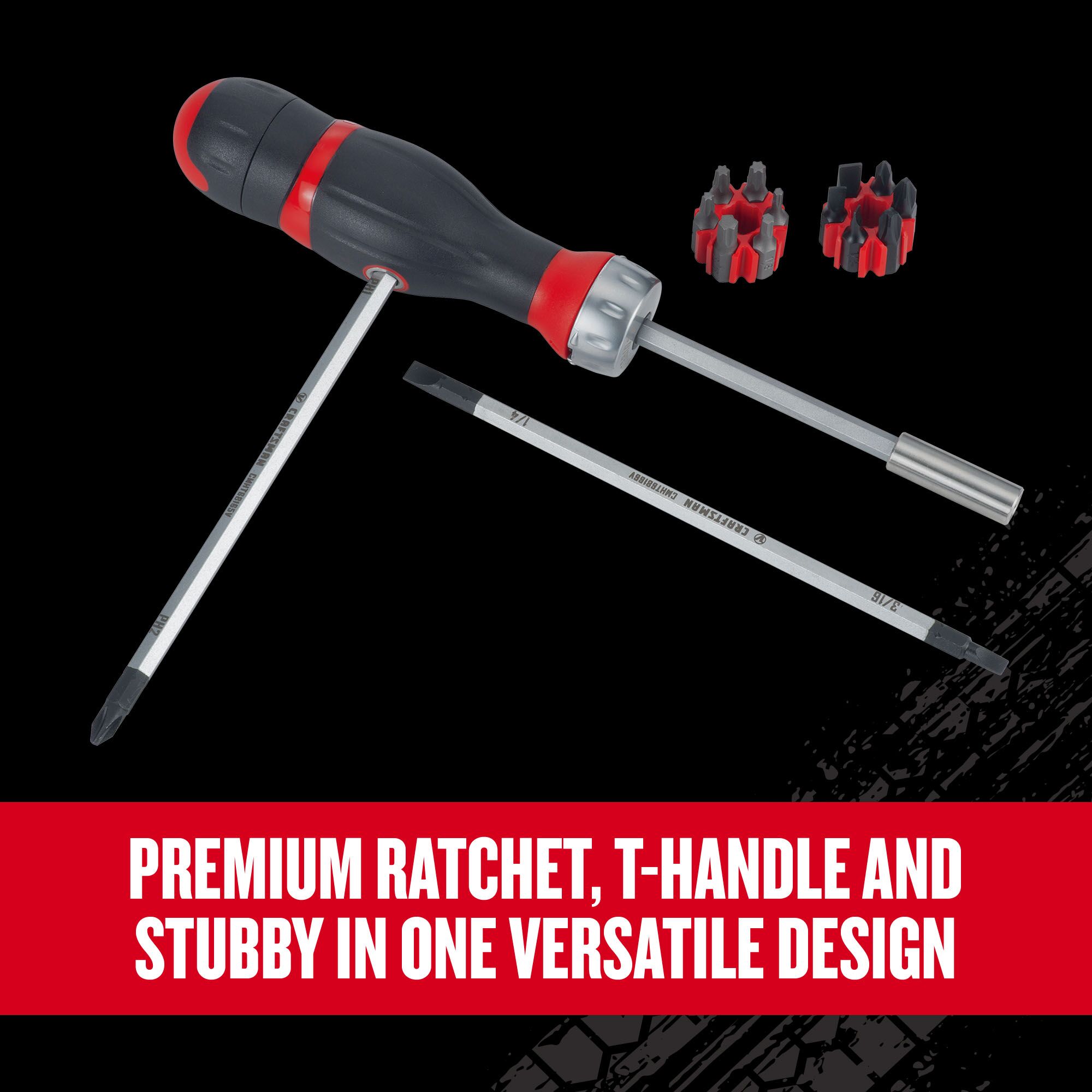 Graphic of CRAFTSMAN Screwdrivers highlighting product features