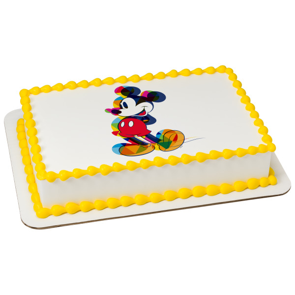 Mickey Mouse One Of A Kind Colorful PhotoCake® Edible Image®