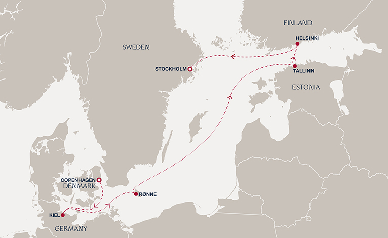 Itinerary map