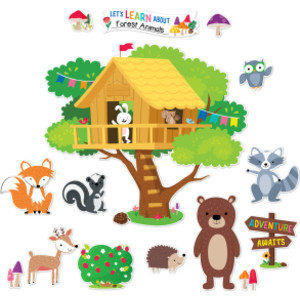 Woodland Friends Treehouse Bulletin Board Set