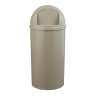 Rubbermaid Commercial, Marshal, 25 gal, Resin, Beige, Round, Receptacle