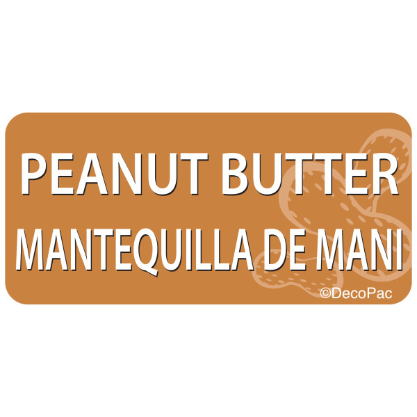 Peanut Butter/Mantequilla de Mani Promotional Label