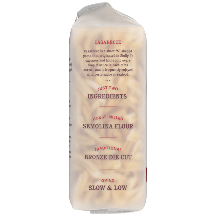 Casarecce Pasta, 16 oz - Left Image