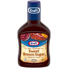 Kraft Sweet Brown Sugar Slow-Simmered Barbecue Sauce, 18 oz Bottle