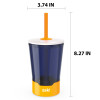 Zak Hydration 16 ounce Mighty Mug Tumbler with Straw, Navy slideshow image 3 Zak Hydration 16 ounce Mighty Mug Tumbler with Straw, Navy slideshow image 3