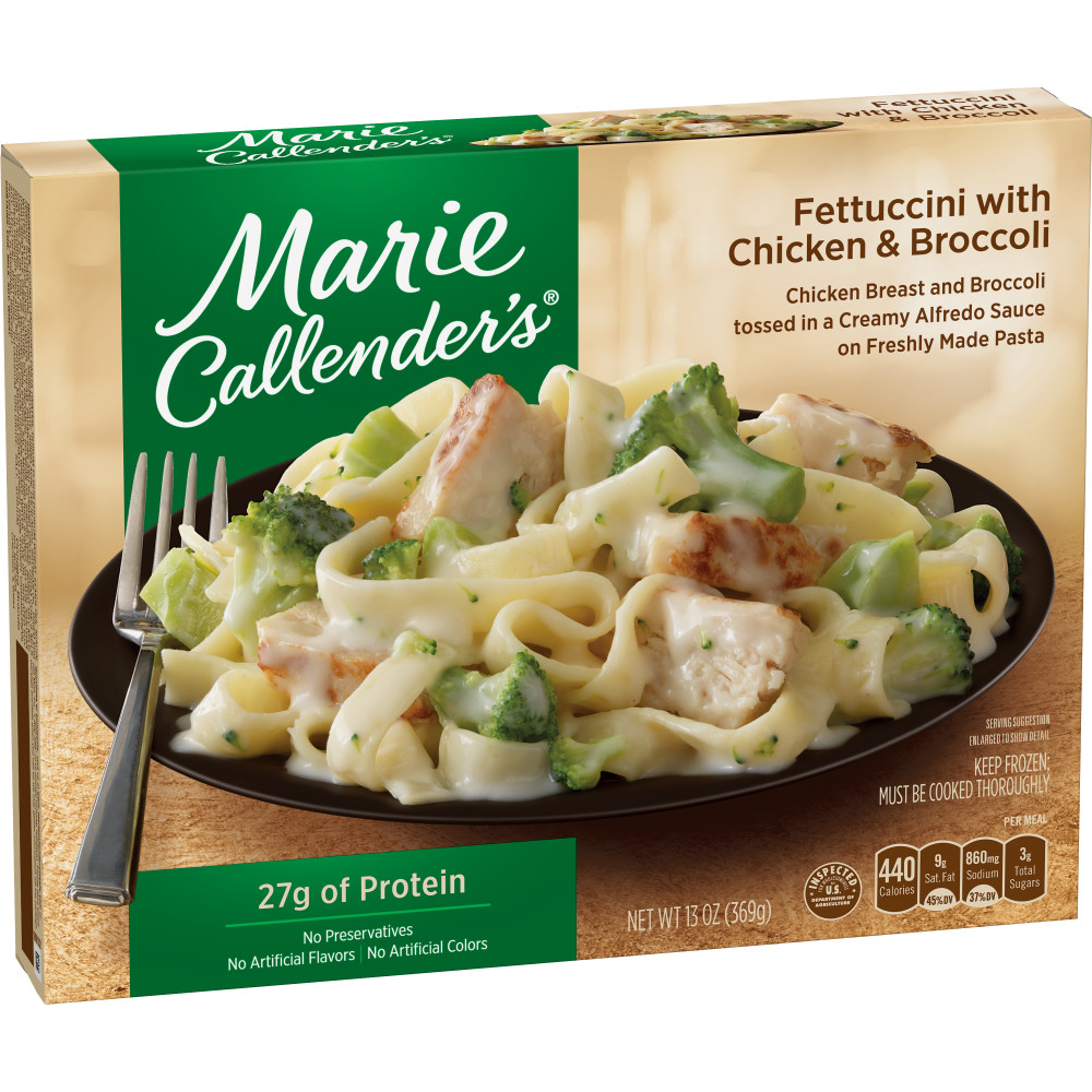 MARIE CALLENDERS Fettuccini Alfredo With Chicken And Broccoli Dinners ...