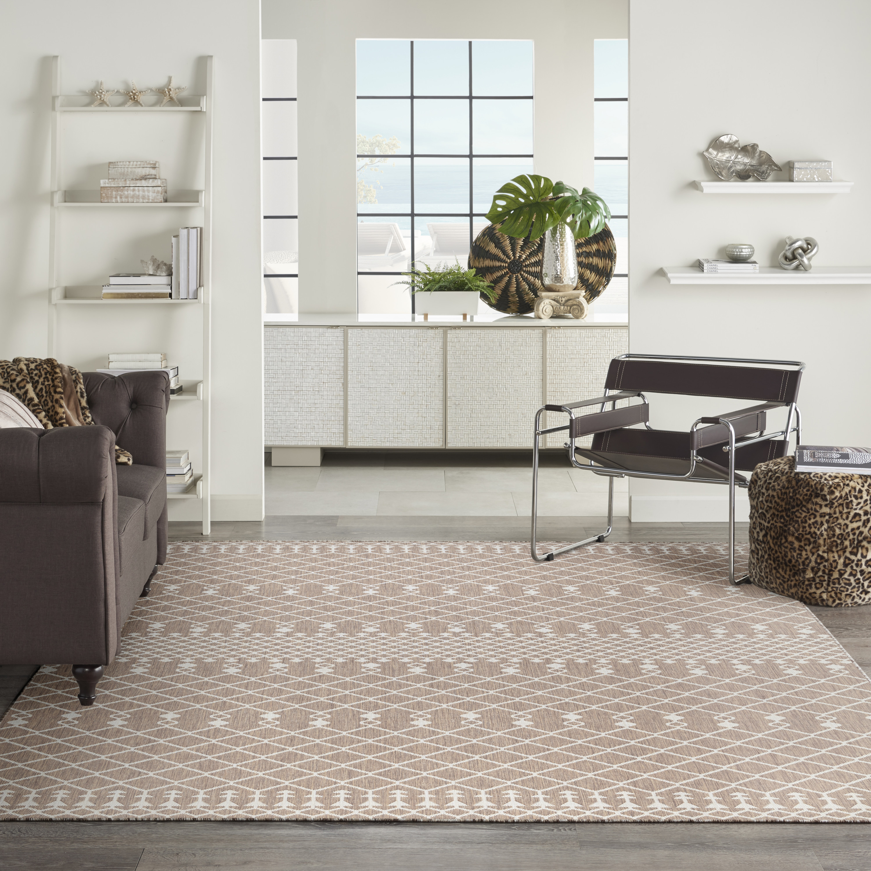 Nourison Positano 8' x 10' Beige Modern Rug