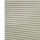 Beige honeycomb (cellular) blind with horizontal pleats and visible hexagonal cell ends at left, fully lowered and closed, blocking light; close-up filling the frame against a neutral, studio-lit background.