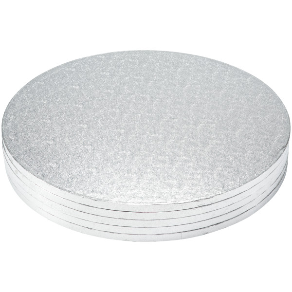 16" Round Silver Foil Cake Board