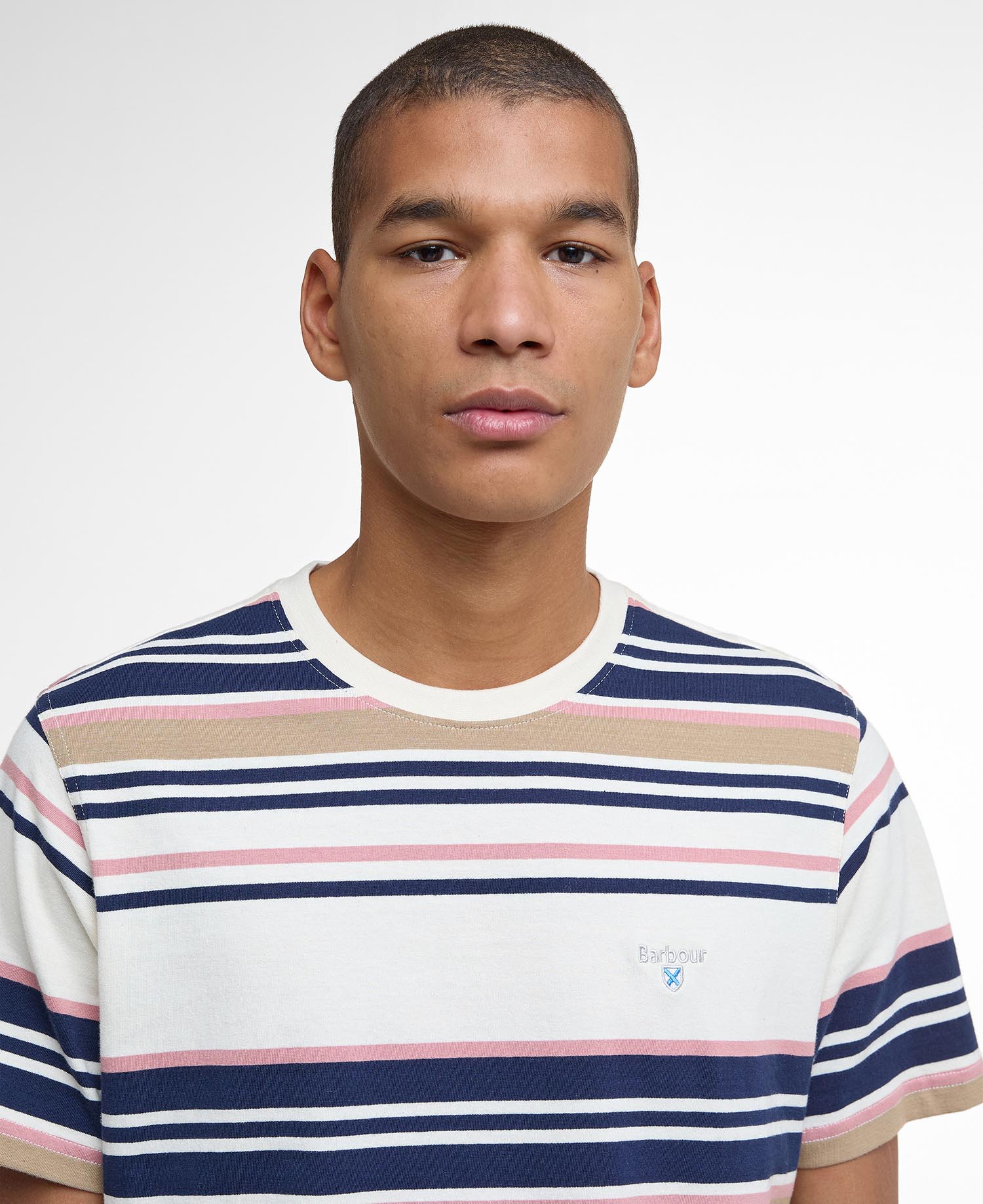 T-shirt a righe leggermente aderente Aickmen image number 3