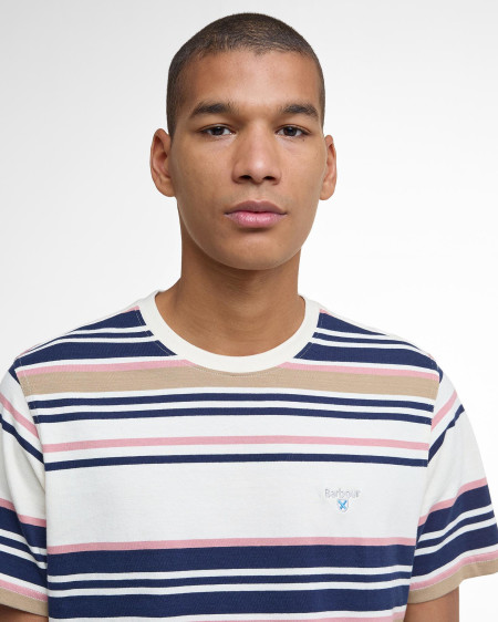 T-shirt a righe leggermente aderente Aickmen