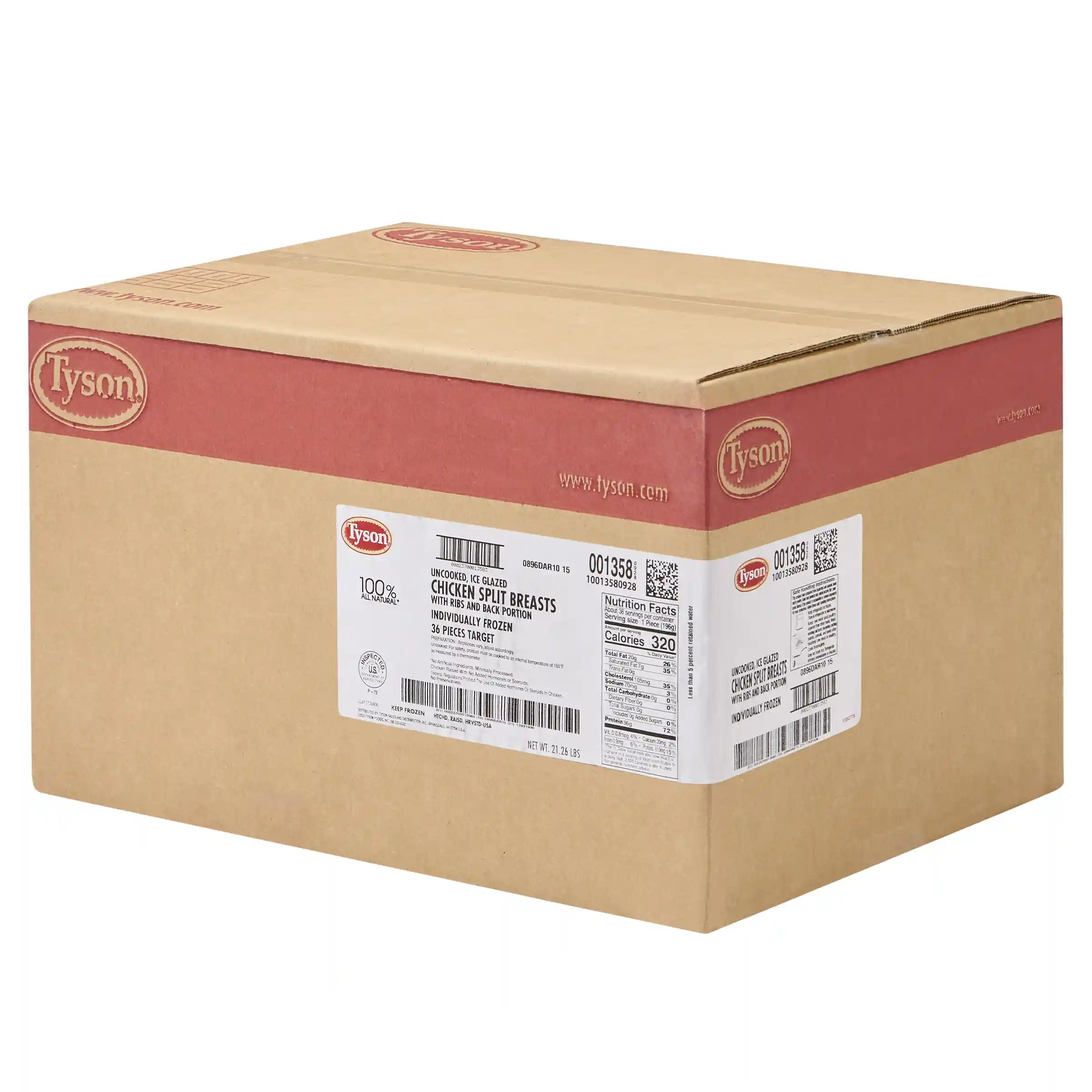 Tyson® All Natural* IF Unbreaded Chicken Split Breasts with Ribs and Back_image_5