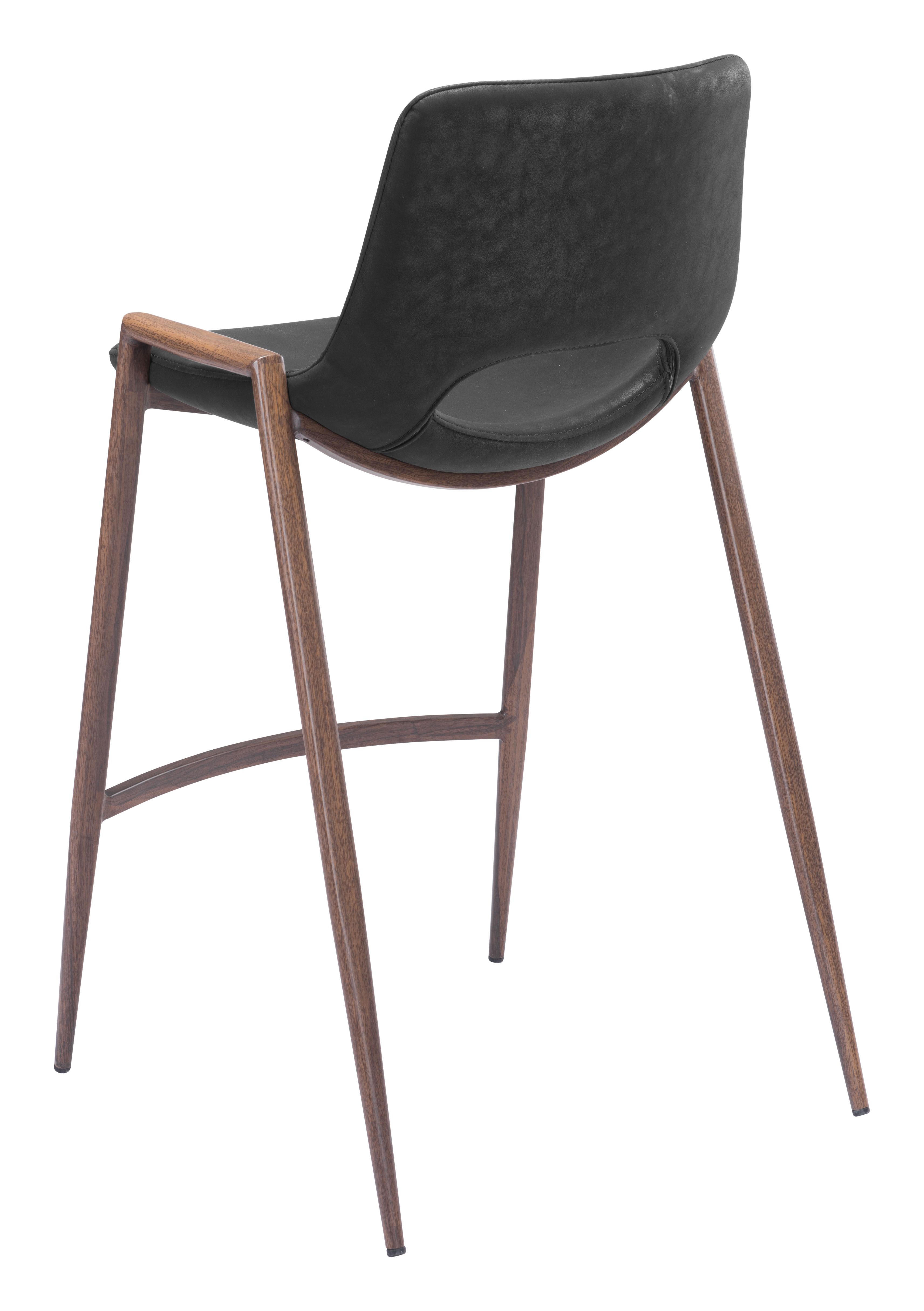 Desi Counter Stool (Set of 2) Black & Walnut product image
