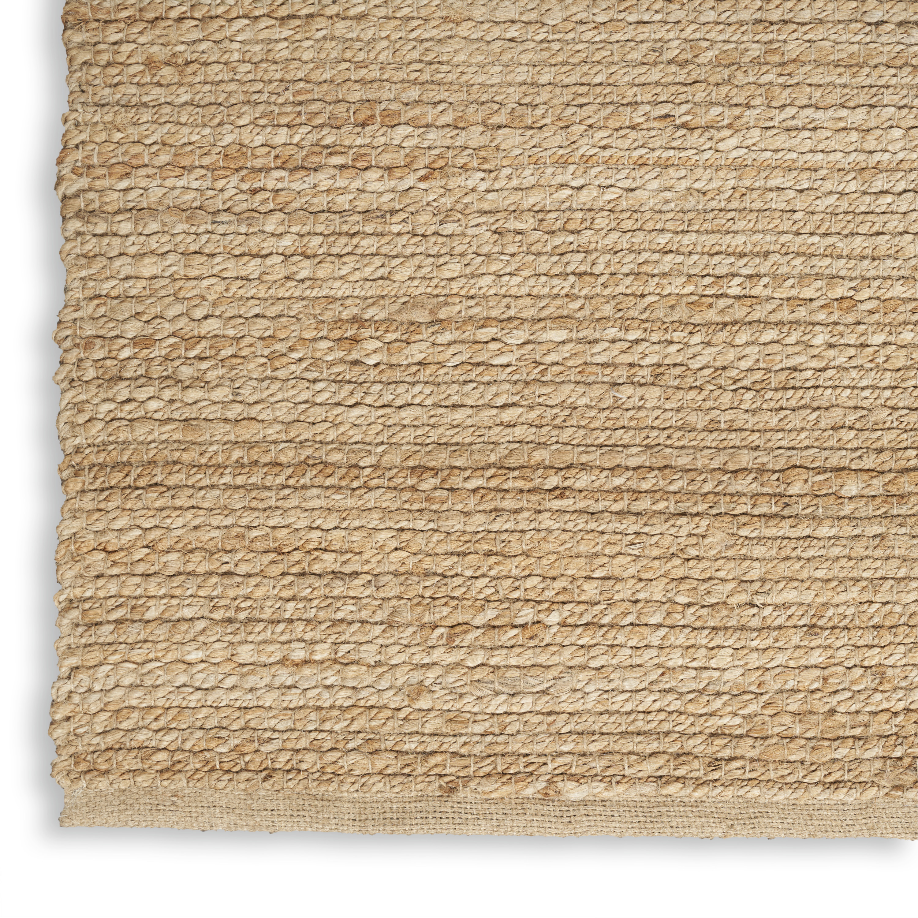 Nourison Natural Jute 5' x 7' Natural Farmhouse Indoor Rug