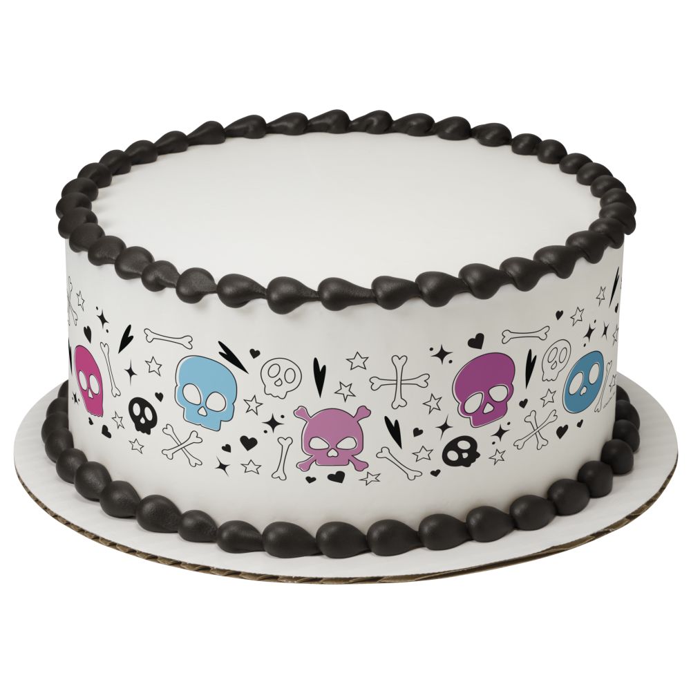 Image Cake Cutesy Skulls