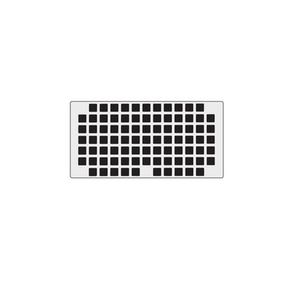 FASCIA | SQUARE PATTERN HVAC GRILLE, 8X4