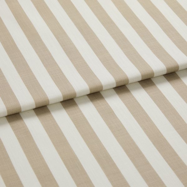 Portofino Stripe Oyster Roman blind