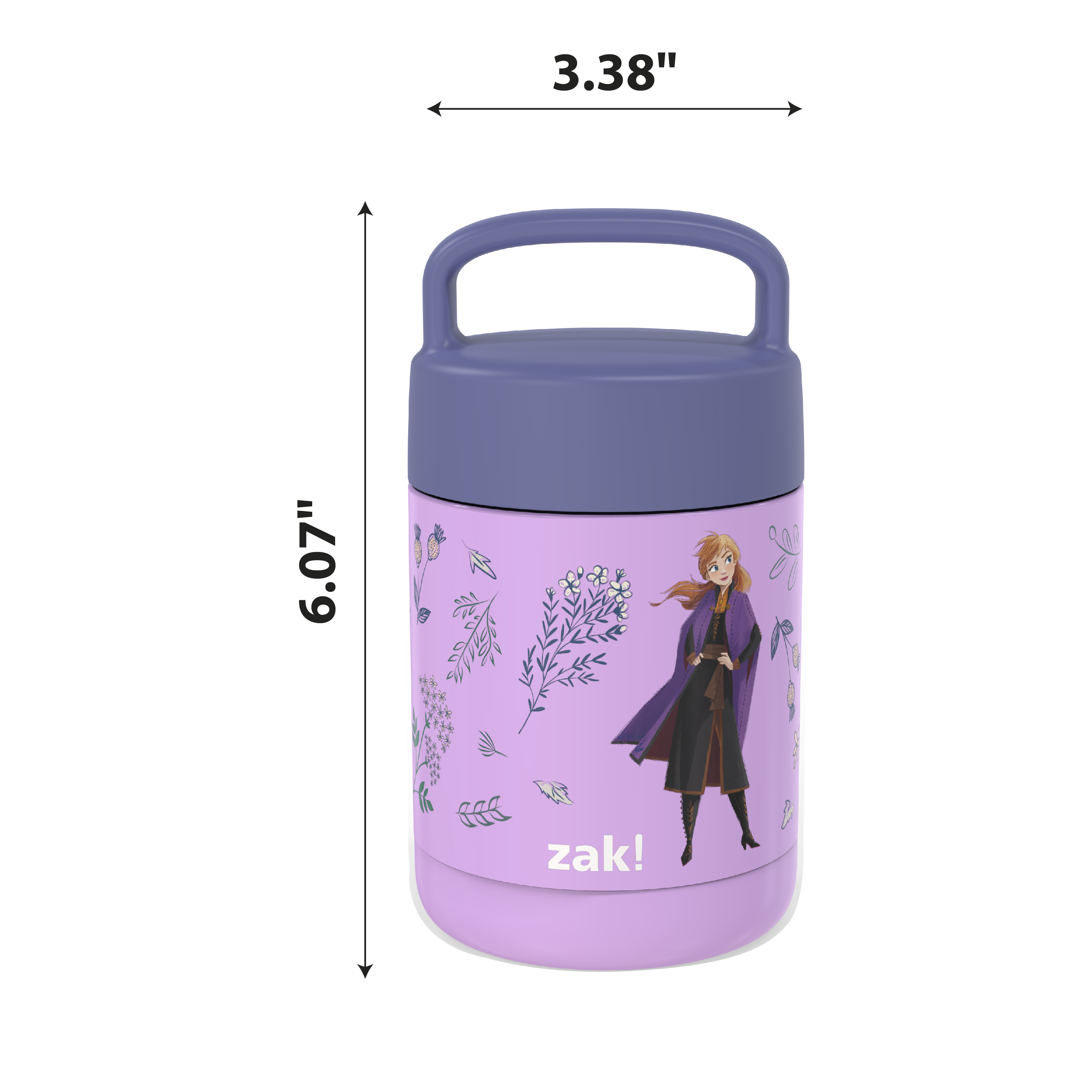 Disney Frozen 2 Movie Reusable Vacuum Insulated Stainless Steel Food Container, Princess Anna slideshow image 10