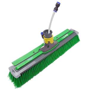 Unger, nLite®, 16" Power Brush, Flagged Nylon Bristles, Green