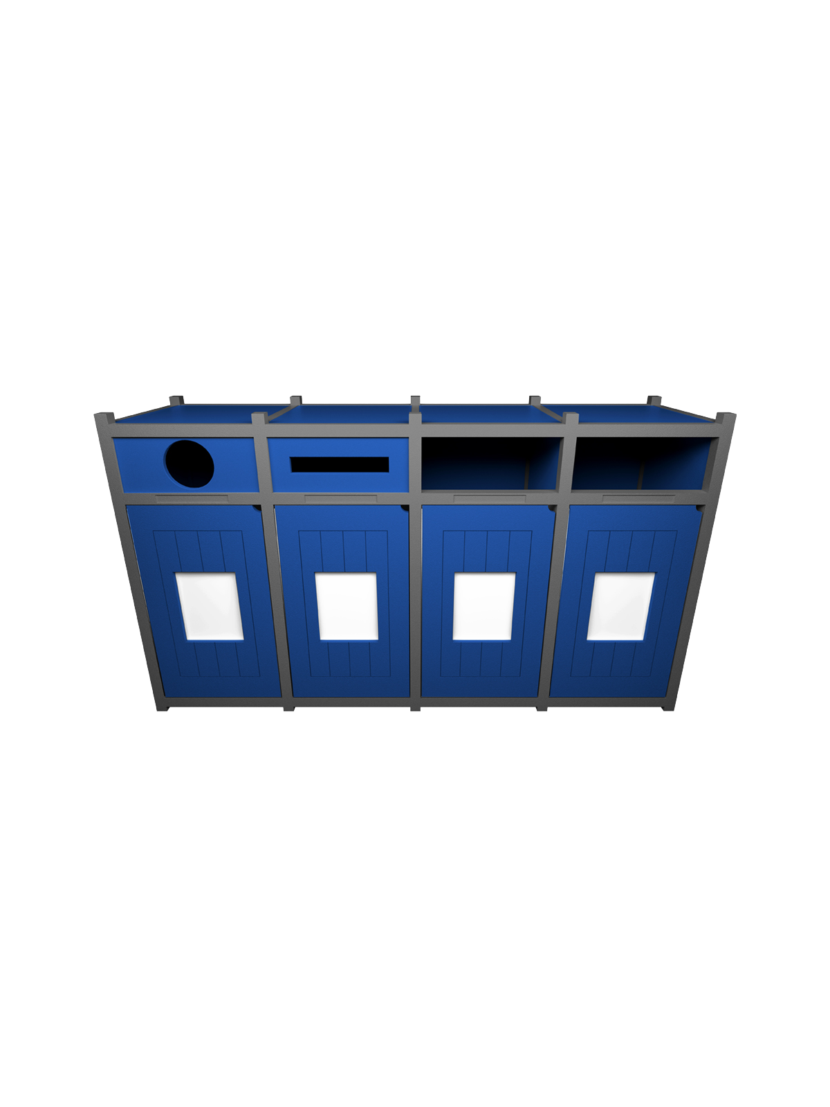 VISION – Quad – Unit – Circle-Slot-Full-Full – Grey-Blue